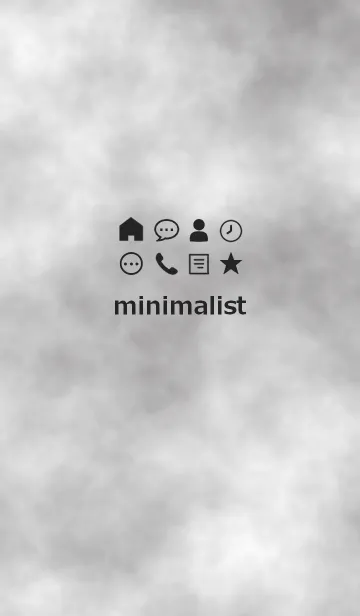 [LINE着せ替え] ミニマリスト **(black marble)の画像1