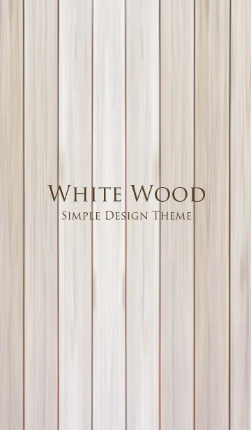 [LINE着せ替え] WHITE WOOD -SIMPIE DESIGN THEME-の画像1