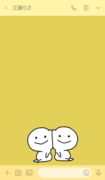 [LINE着せ替え] ゴールド / ほのぼの癒し着せ替えの画像3