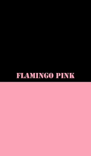 [LINE着せ替え] Flamingo Pink ＆ Black Theme V.2 (jp)の画像1