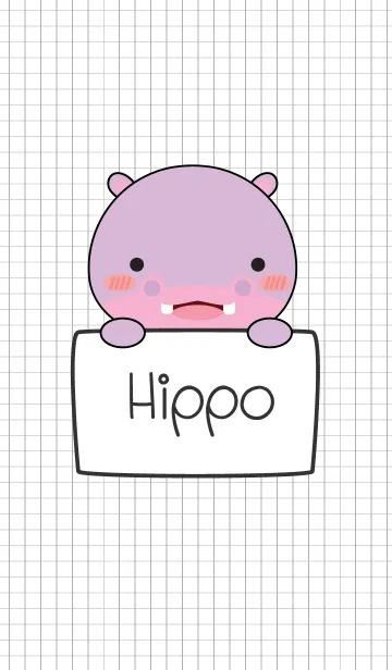 [LINE着せ替え] Love Hippo Theme Ver.2 (jp)の画像1