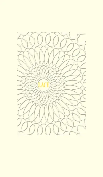 [LINE着せ替え] レースみたいな 黄の画像1