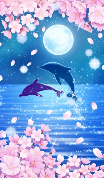 [LINE着せ替え] Dolphins-SAKURA-の画像1