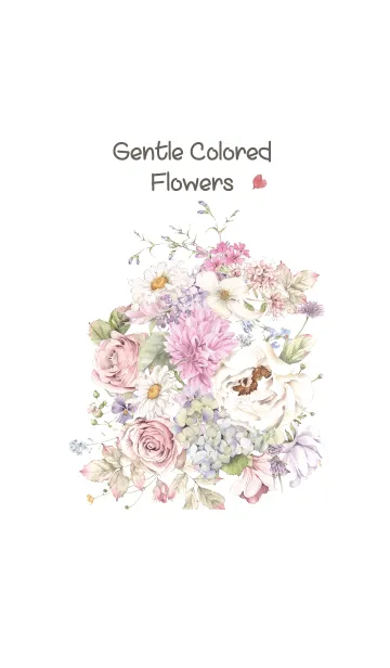 [LINE着せ替え] gentle colored pretty flowersの画像1