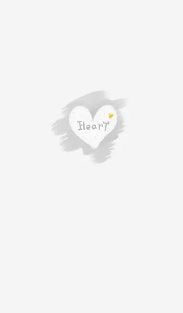 [LINE着せ替え] 水彩ハート模様♪グレーの画像1