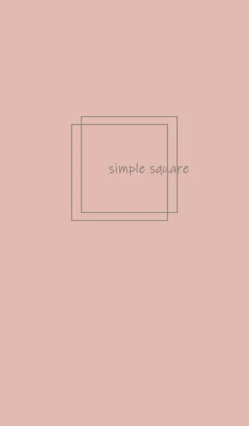 [LINE着せ替え] simple square =pink greige=**の画像1