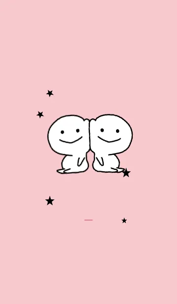 [LINE着せ替え] ピンク / ほのぼの癒し着せ替えの画像1