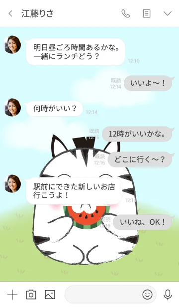 [LINE着せ替え] Pretty Fat Zebra Theme 2 (jp)の画像4