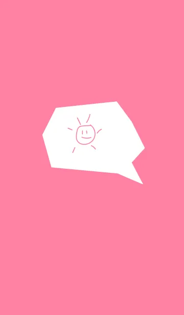 [LINE着せ替え] sun simple(pink2)の画像1
