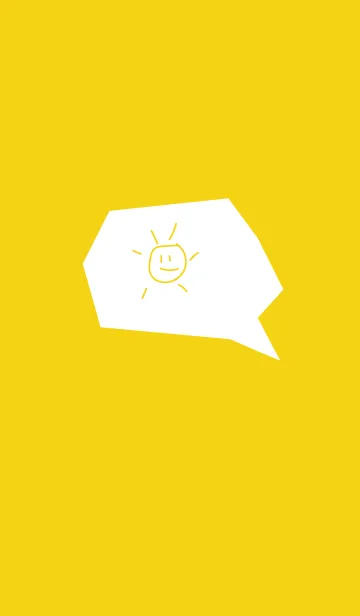 [LINE着せ替え] sun simple(yellow3)の画像1