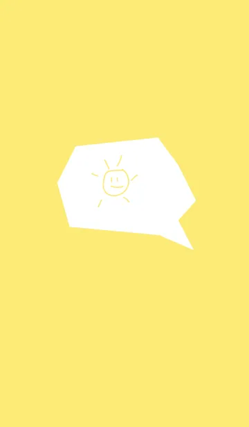 [LINE着せ替え] sun simple(yellow2)の画像1