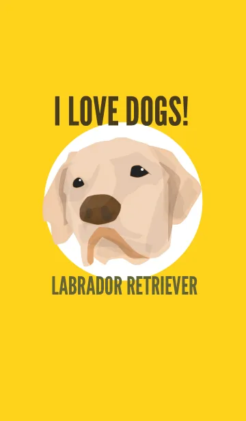 [LINE着せ替え] I LOVE DOGS！-Labrador retriever-の画像1