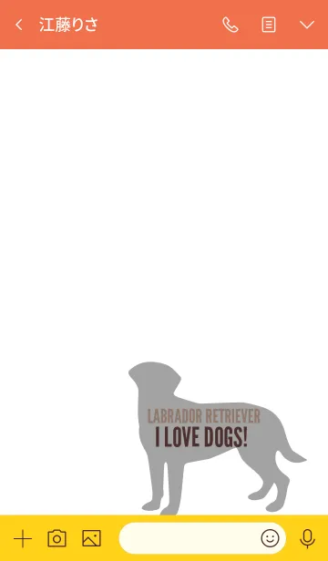 [LINE着せ替え] I LOVE DOGS！-Labrador retriever-の画像3