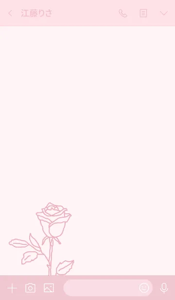 [LINE着せ替え] #flower* rose (pink)の画像3