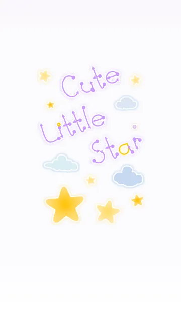 [LINE着せ替え] Cute Little Star 2！ (Violet Ver.4)の画像1