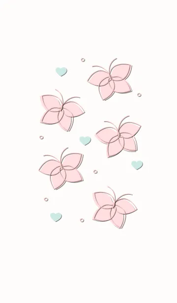 [LINE着せ替え] Cute butterflies 35 :)の画像1