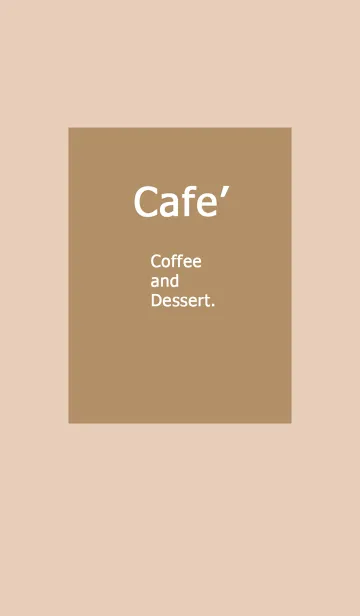 [LINE着せ替え] Cafe' Coffee and Dessertの画像1