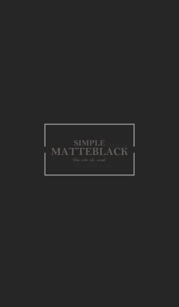 [LINE着せ替え] MATTE BLACK 31 -SIMPLE-の画像1