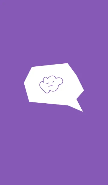 [LINE着せ替え] cloude simple (purple2)の画像1