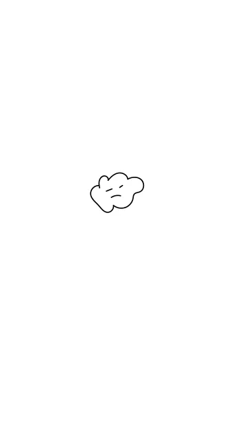 [LINE着せ替え] cloude simple (white1)の画像1