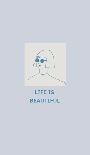 LIFE IS BEAUTIFUL =blue beige=の着せ替えメイン画像