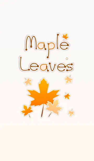 [LINE着せ替え] Maple Leaves 2！ (Brown Ver.3)の画像1