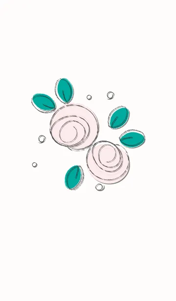 [LINE着せ替え] Cute rose theme 42の画像1