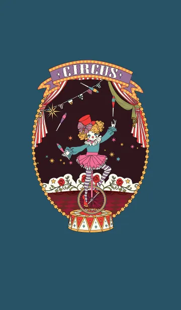 [LINE着せ替え] Vintage Circusの画像1