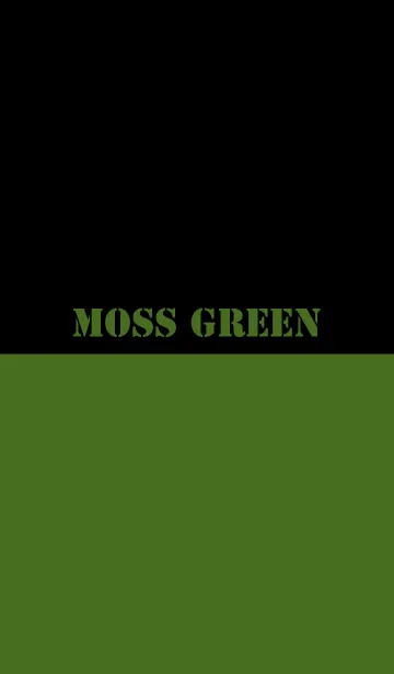 [LINE着せ替え] Moss Green ＆ Black Theme V.2 (jp)の画像1