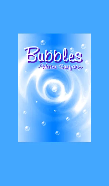 [LINE着せ替え] Bubbles-Water Surface-Blueの画像1