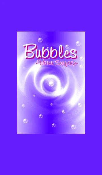 [LINE着せ替え] Bubbles-Water Surface-Purpleの画像1