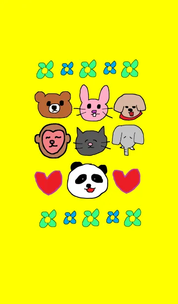 [LINE着せ替え] animal groupの画像1