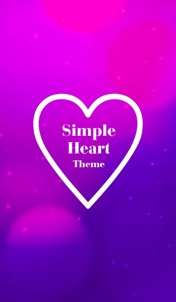 [LINE着せ替え] シンプル ハート 2の画像1