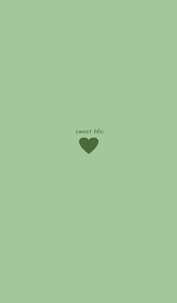 [LINE着せ替え] sweet life heart :)green teaの画像1