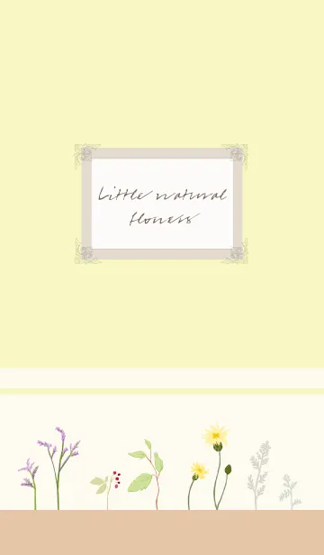 [LINE着せ替え] Little natural flowers -power-の画像1