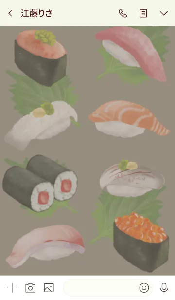 [LINE着せ替え] お寿司！の画像3
