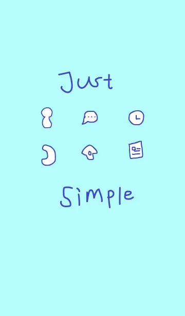 [LINE着せ替え] just simpleの画像1