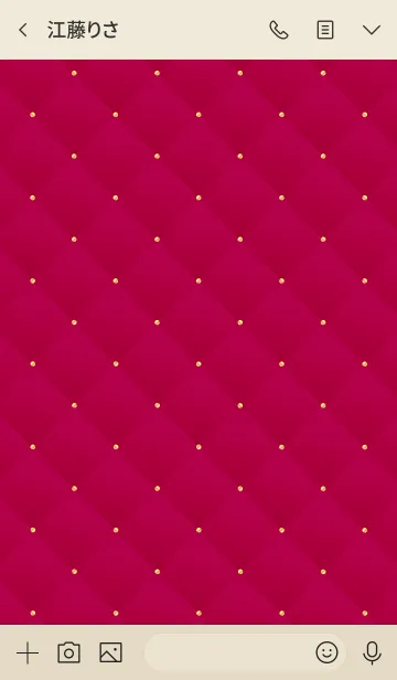 [LINE着せ替え] LOVE QUILTING WINE RED 23の画像3