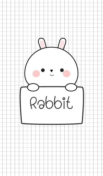 [LINE着せ替え] Love White Rabbit Theme Ver.2 (jp)の画像1