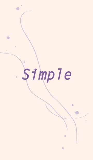 [LINE着せ替え] ドット線ミニマリスト-ピンク色の画像1