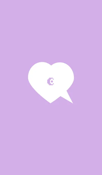 [LINE着せ替え] moon simple(purple2)の画像1