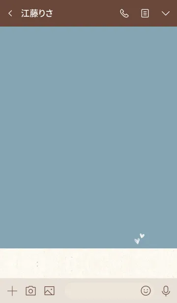 [LINE着せ替え] くすみブルーとクラフト紙。の画像3