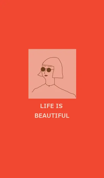 [LINE着せ替え] LIFE IS BEAUTIFUL =red=の画像1