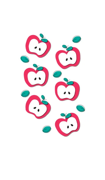 [LINE着せ替え] Yummy apples theme 7 :)の画像1