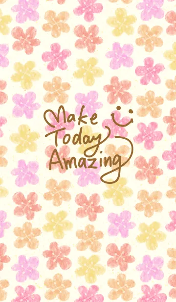 [LINE着せ替え] お花畑-スマイル18-の画像1