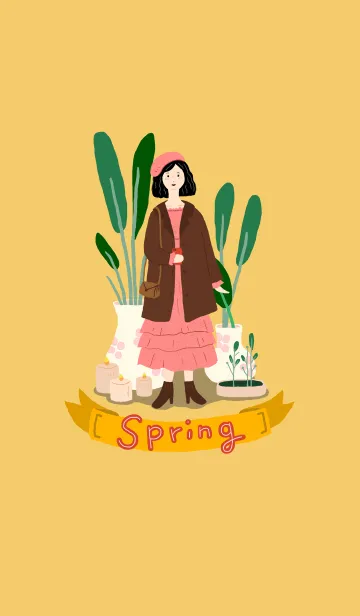 [LINE着せ替え] spring_girlの画像1