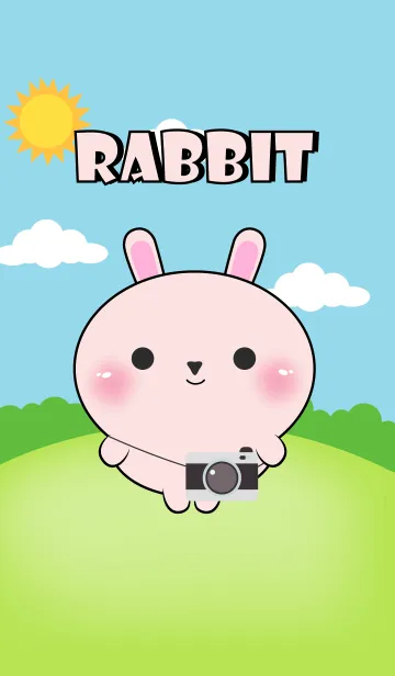 [LINE着せ替え] Mini Pink Rabbit Theme (jp)の画像1