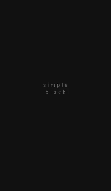 [LINE着せ替え] シンプル/ブラックの画像1