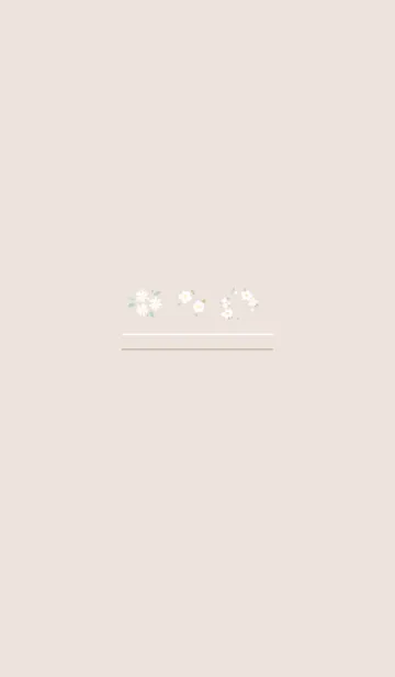 [LINE着せ替え] 白いお花の着せ替えの画像1
