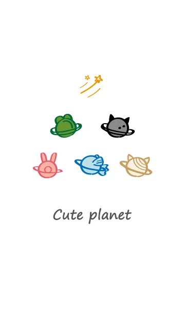 [LINE着せ替え] かわいい動物の惑星の画像1